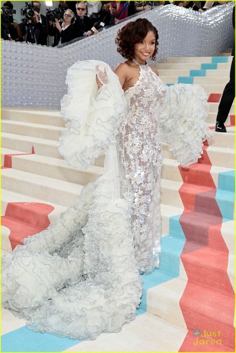 Halle Bailey Is A Vision In White At Met Gala 2023 Weeks Before The