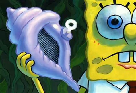 Spongebobfreezeframes Oh Magic Conch Shell Spongebob Freeze Frames