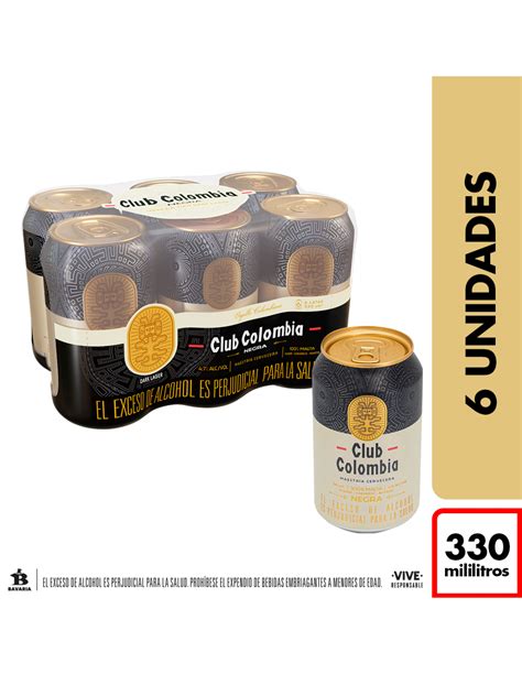 Cerveza Club Colombia Negra Sixpack X 330ml