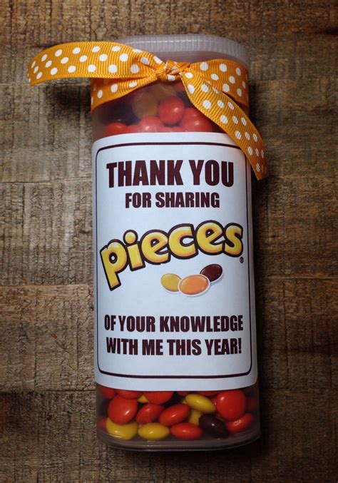 Reeses Pieces Teacher Appreciation Printable