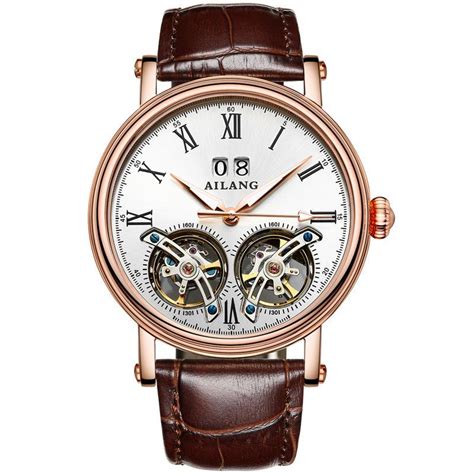 Buy AILANG Double Tourbillon Skeleton Men S Watch Automatic Mechanical