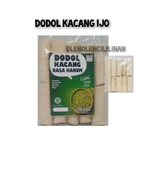 Wajik Kacang Dodol Kacang Hijau Oleh Oleh Cililin Makanan Khas Cemilan