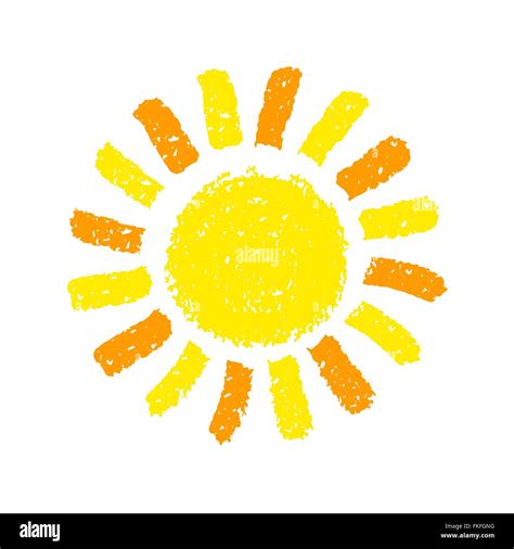 Hand Drawn Sun Stock Vector Image Art Alamy