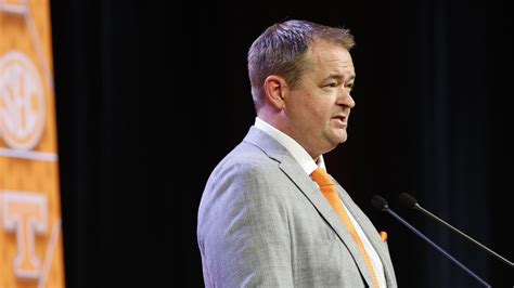 What Tn Football Head Coach Josh Heupel Said At Sec Media Days