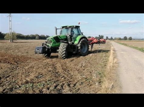 Siew pszenicy 2021 Gr Cichoń 3x deutz fahr agrotron 120 6165 i 5120