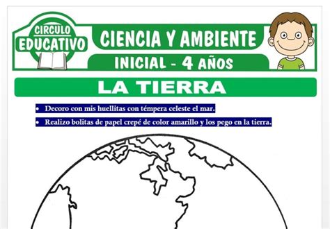 La Tierra Para Niños De Cuatro Años Fichas Gratis