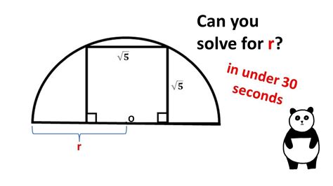 Square Inscribed In A Semicircle Geometry Video Youtube