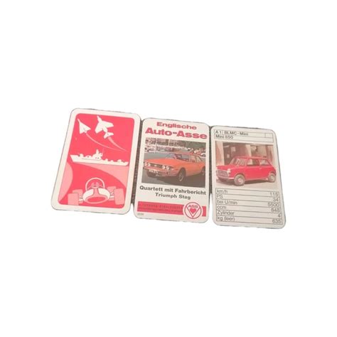 ALTES RARES QUARTETT Von ASS Englische Auto Asse Top EUR PicClick DE