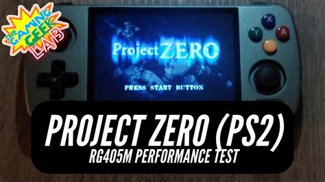 Anbernic Rg M Performance Test Project Zero Fatal Frame Ps