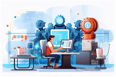 Premium AI Image Automated Testing Abstract Concept Vector