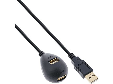 Inline Inline Usb Verl Ngerung St Bu Typ A Schwarz Mit