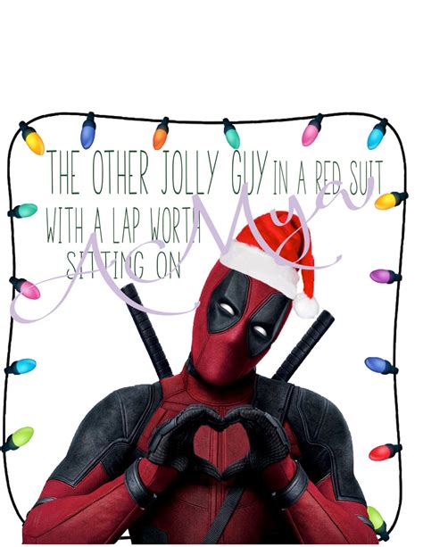 Deadpool Christmas Digital Download Etsy España