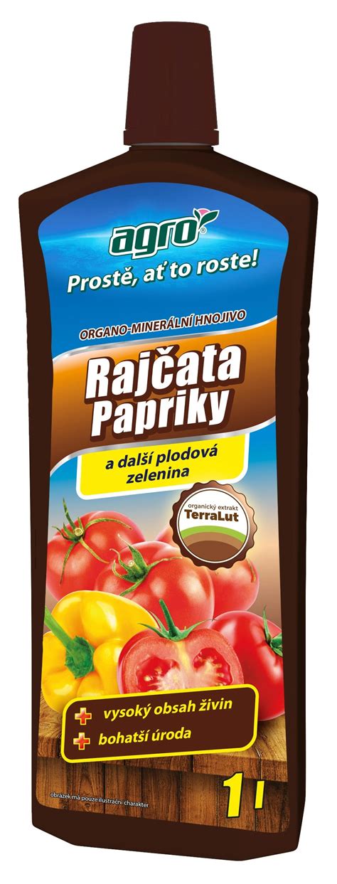 AGRO Organo minerální kapalné hnojivo na rajčata papriky a okurky 1 l