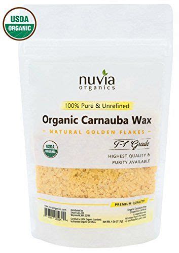 Nuvia Organics Usda Certified Carnauba Wax 100 Vegan Sustainably