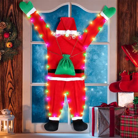 Amazon.com: 5.6FT Hanging Santa Claus Christmas Decorations, Biupky ...