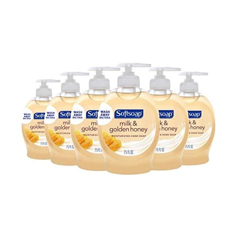 Softsoap Moisturizing Liquid Hand Soap Milk And Honey 75 Fluid Ounce Pack Of 6 Package May