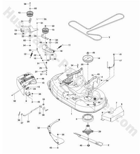 Husqvarna Riding Mower 42 Inch Deck Parts Diagram