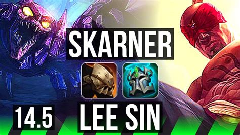 Skarner Vs Lee Sin Jng Rank Skarner Godlike Kr Master