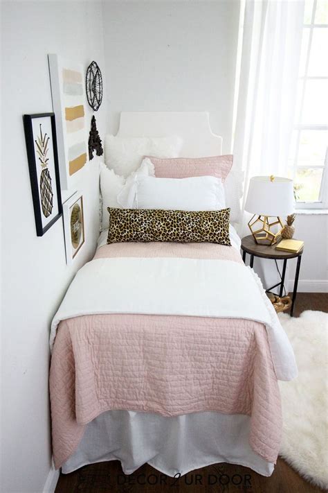 Blush And Cheetah Print Dorm Bedding And Dorm Room Decor Shop This