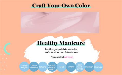 Amazon Beetles Nude Pink Gel Nail Polish Kit With UV LED Light Nail Lamp Starter Kit Base