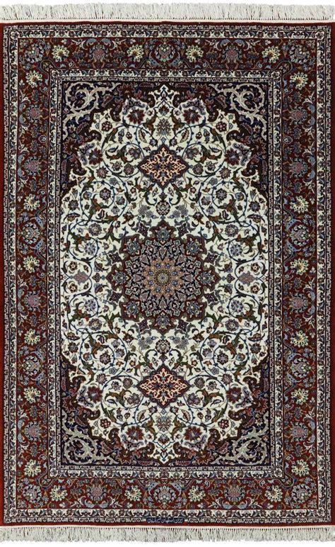 Handmade Authentic Signed Isfahan Wool Silk Persian Rug X