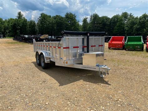 2025 CargoPro Trailers 7x14 Aluminum 12K Dump Trailer W 24 Sides