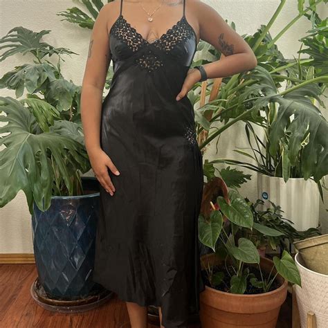 Vintage Lingerie Slip Dress Gorgeous Lace Depop