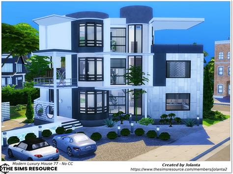 The Sims Resource Modern Luxury House 77 No Cc