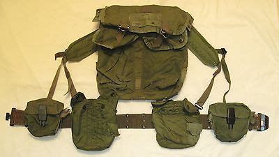 USMC Vietnam War M67 Web Gear m1967 782 marine nylon pack belt canteen ...