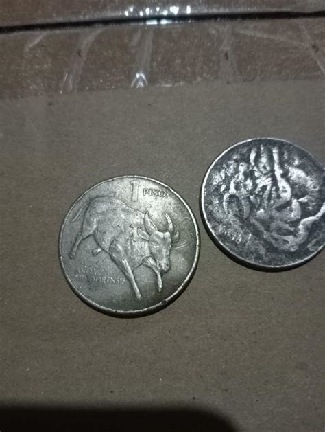 Old Coin With Tamaraw At The Back Hobbies Toys Memorabilia