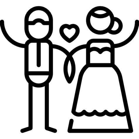 Recién Casados Iconos Gratis De Personas