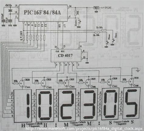 How To Make Digital Clock Circuit Diagram Simple Digital Sto