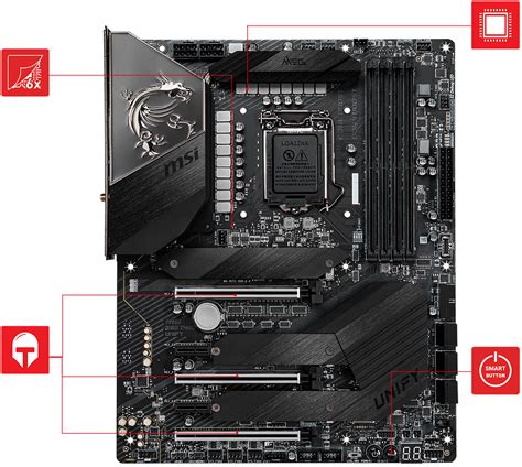 Msi Placa Madre Meg Z490 Unify Lga1200 10ma Gen