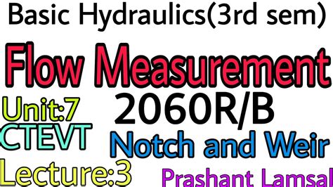 Type 3 Numerical From Unit 7 2060R B Basic Hydraulics Flow