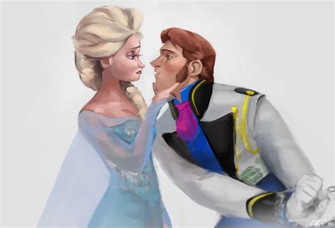 The Frozen Princess And Prince Are Touching Each Other