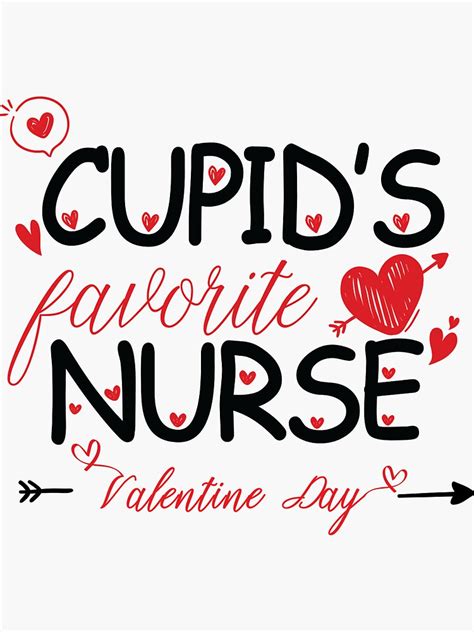 Cupid S Favorite Nurse Valentines Day Sticker By Hoangshopngan