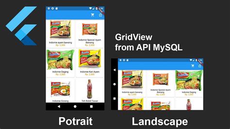 Flutter Tutorial Gridview From Mysql Bagian Youtube