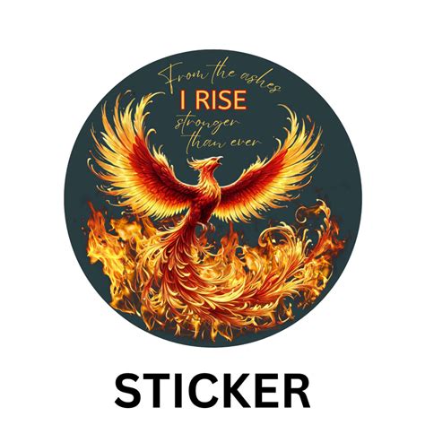 Phoenix Rising Vinyl Sticker Runmotivators