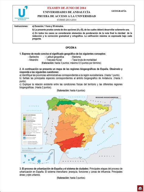 Prueba De Selectividad De Geograf A Examen De Flickr