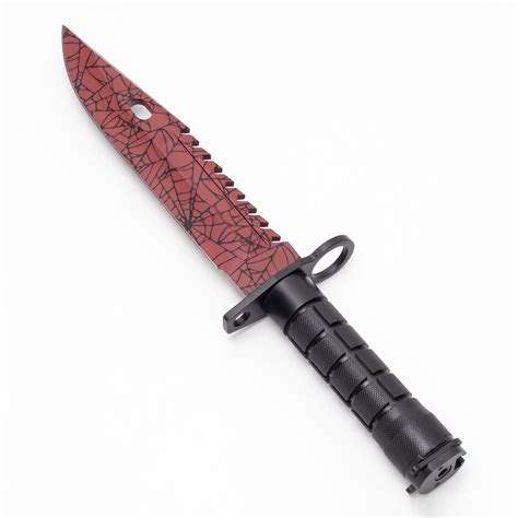 M9 Bayonet Crimson Web Real Life Knife CS2 maßgeschneidertes IRL