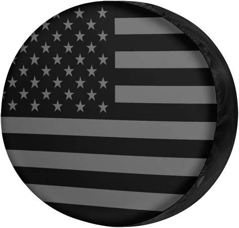 Retro American Flag Spare Tire Cover Dust Proof Wheel Tire Cover Fit