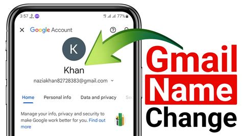 Gmail Id Ka Name Kaise Change Kare How To Change Gmail Id Name Youtube