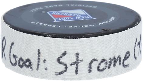 Amazon Ryan Strome New York Rangers Game Used Goal Puck From