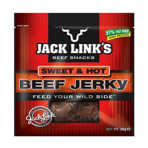 Jack Links Sweet And Hot Beef Jerky 25g X10 Sweet Dealer