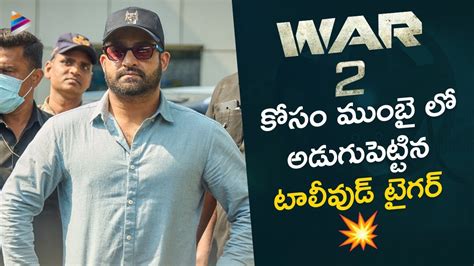 Jr Ntr At War Movie Sets Jr Ntr In Mumbai Hrithik Roshan Kiara