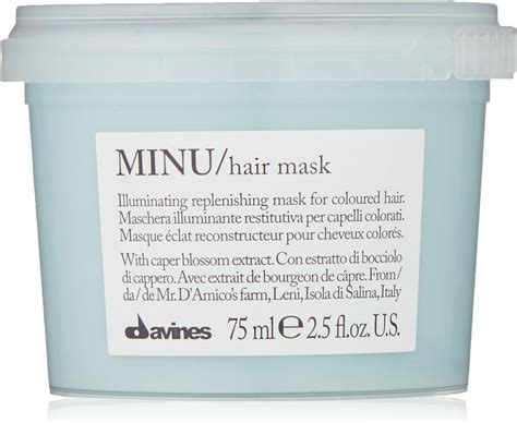 Davines Hair Mask Minu Davines Format Travel 75 Ml Uk Beauty