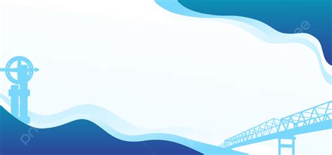 pontianak city blue background wave vector design simple banner