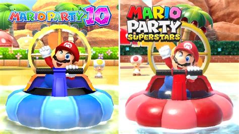 Mario Party Superstars Vs Mario Party 10 All Minigames Comparison Wii U Vs Switch Youtube