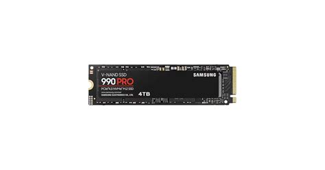Samsung SSD 4TB, MZ-V9P4T0BW (990 PRO, PCIe 4.0x4, NVMe 2.0, 4TB ...