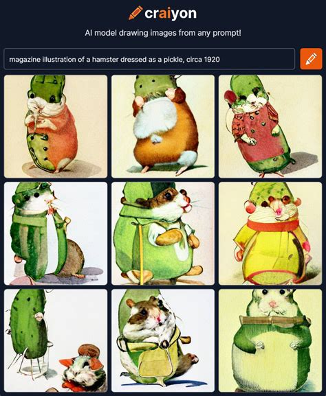 Pickle Hamster Rcraiyon